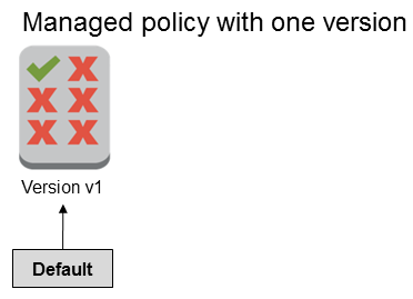 Managed policy with a single version, which is the default version.