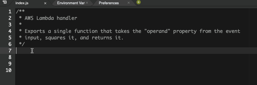 An example of the full-function generation feature.