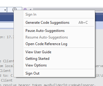 The Developer Tools menu in Visual Studio.