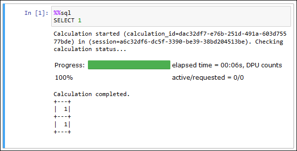 Using %%sql.