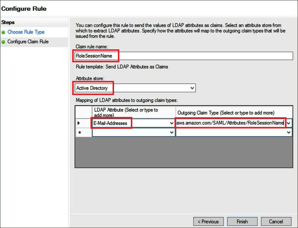 Create the second claim rule.