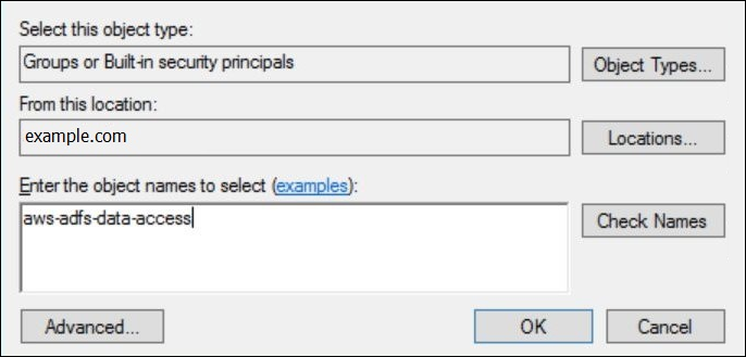 Choose Check Names.