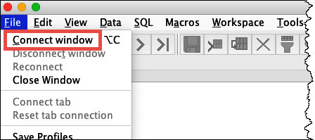 Choose Connect window.