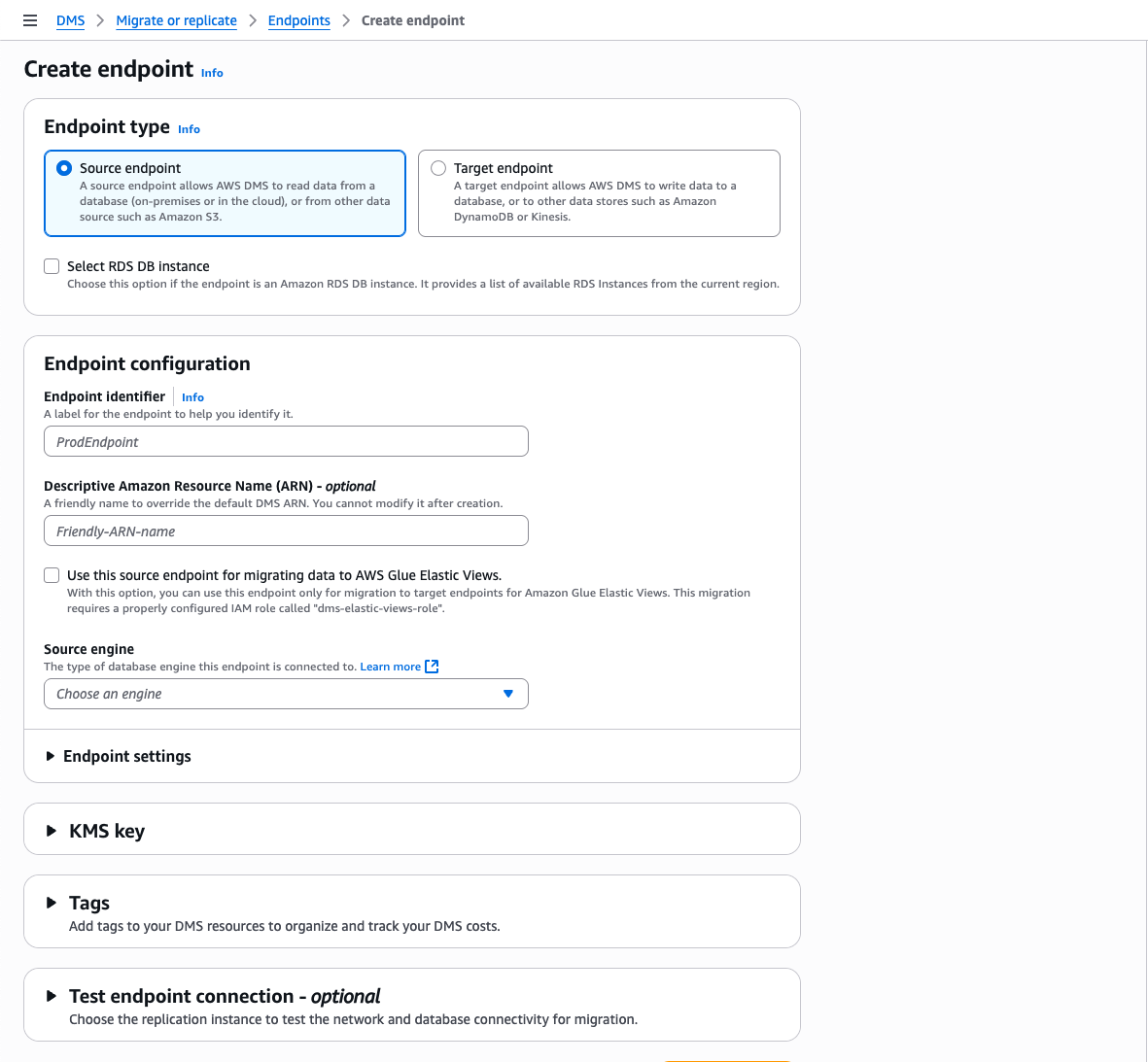Create endpoint