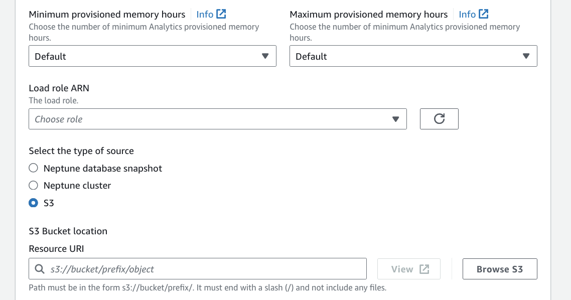 Step 2 of import using console.