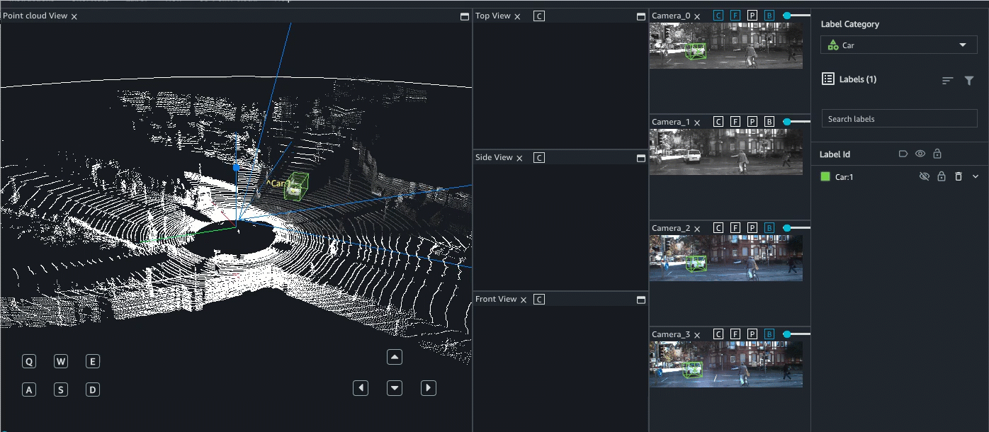 Gif showing how to use various view options.