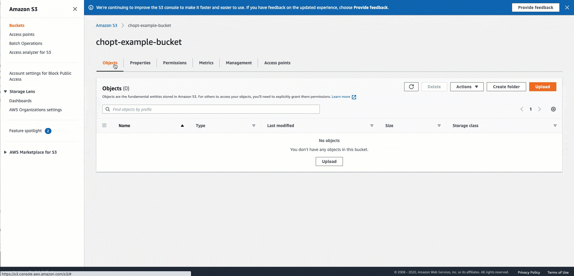 Gif on how to add a CORS header policy using the Amazon S3 console.
