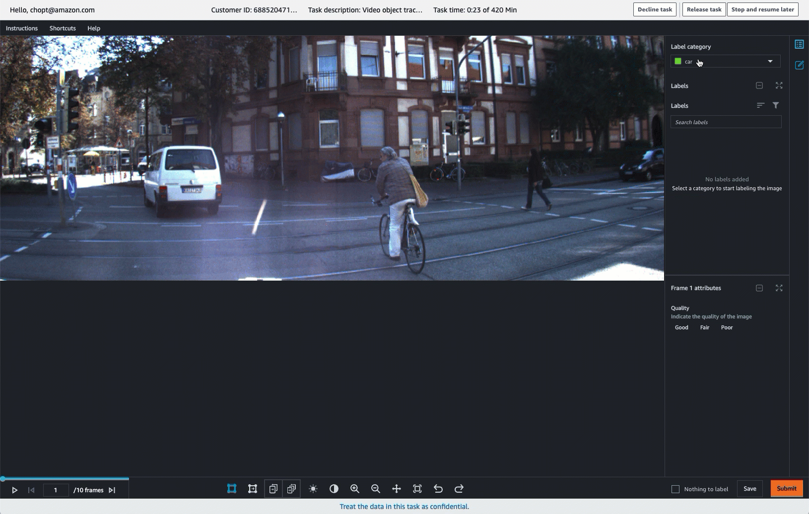 Gif showing how you can adjust the predicted boxes for the next frame.