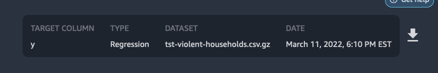 Example showing the download button.