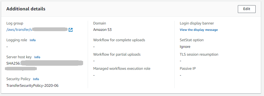 Logging configuration with structured logging configured.