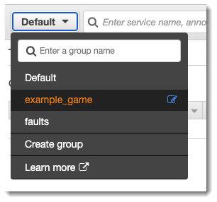 Group menu